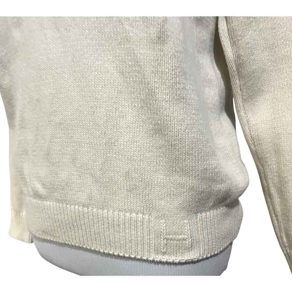 Hillflint University of Tennessee Sweater Cream Orange Mock Neck Womens Sz M - Picture 3 of 8